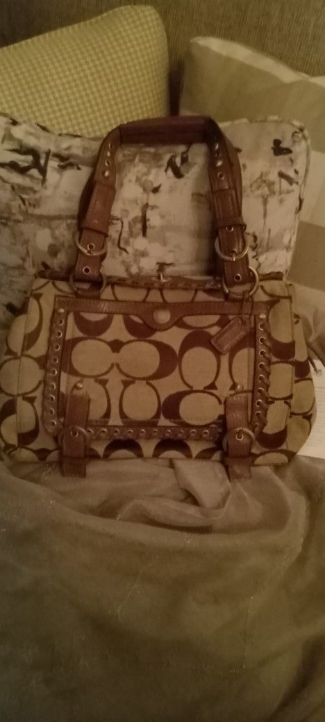 Coach VINTAGE Leather Top Satchel Bag