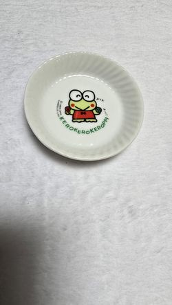 Sanrio vintage bowl keroppi ceramic white green red $18