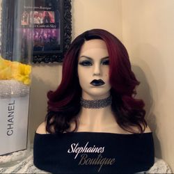 Human Hair Blended Lace Front Wig 