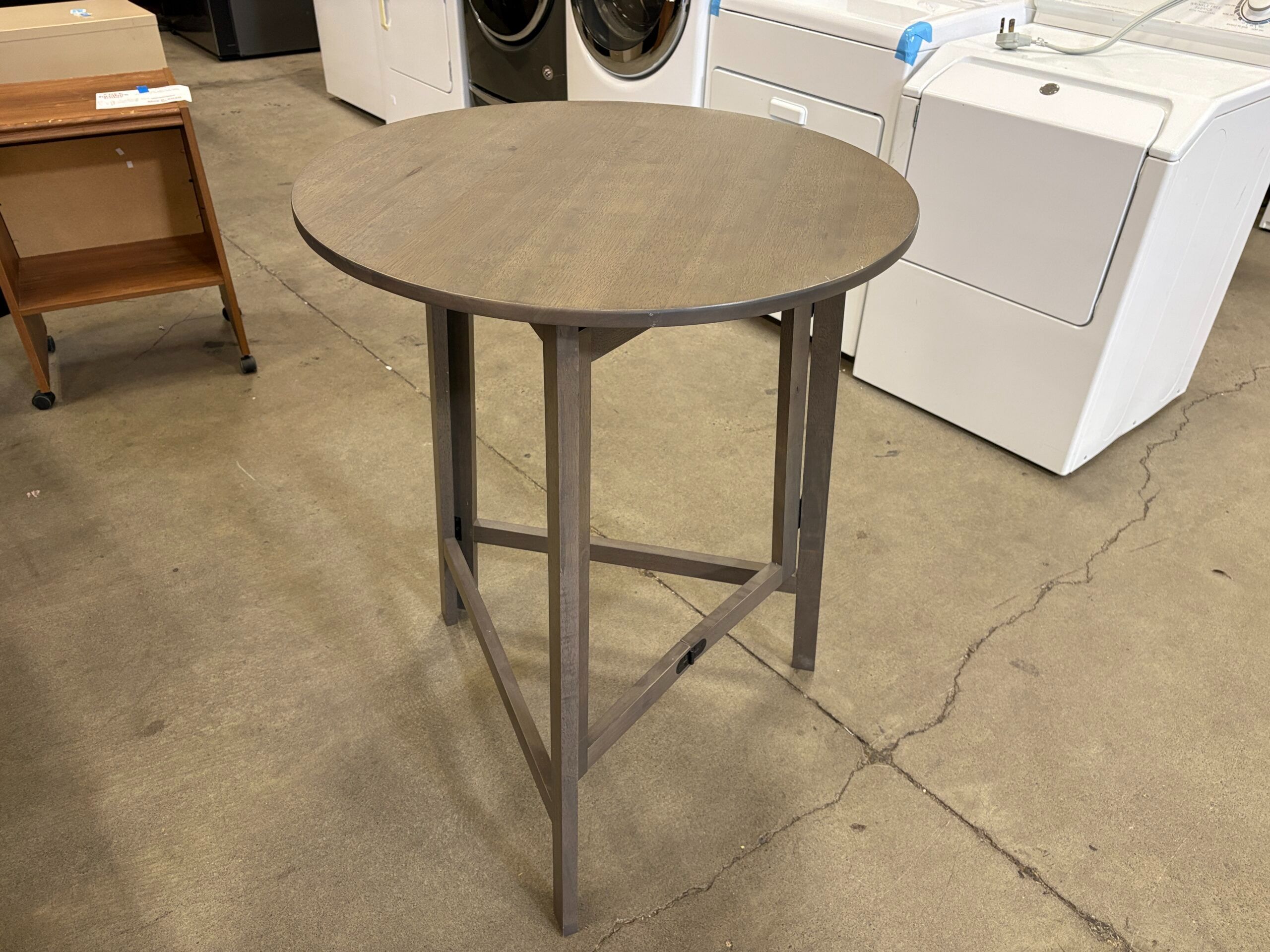 Round Grey Folding Bar Table