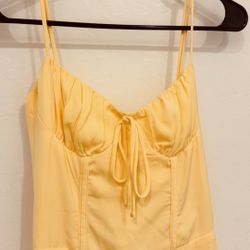 That’s So Fetch Yellow Corset dress 