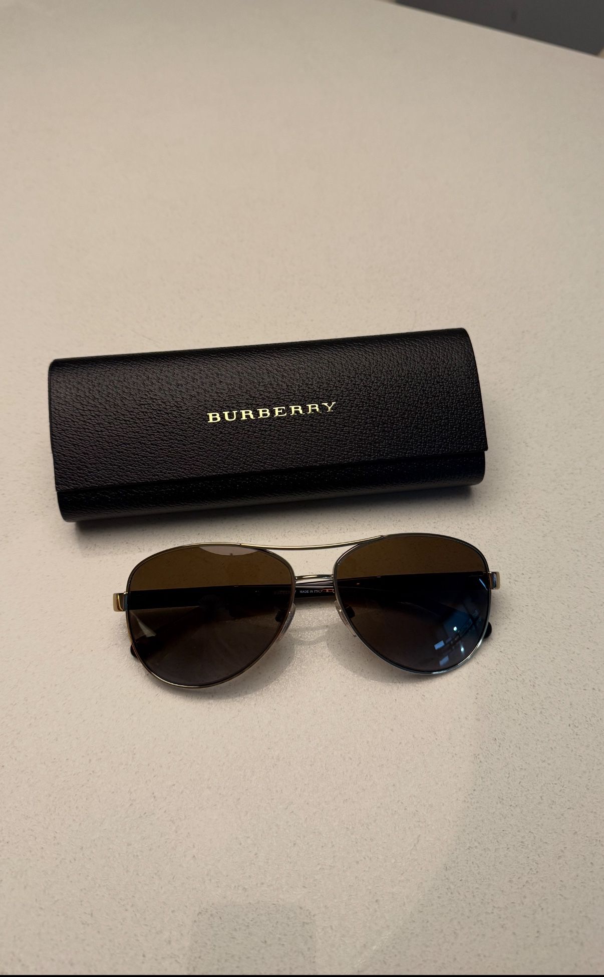 Burberry Polar Brown Aviator Sunglasses