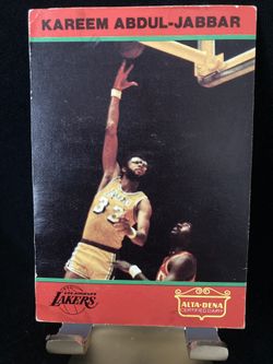 1979-80 Kareem Abdul-Jabbar Alta Dena Dairy Orange (See Pictures For Condition)