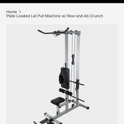 MULTIFUNCTIONAL LAT PULL DOWN MACHINE - AB CRUNCHES, UPRIGHT ROWS, ARM & LEG STRENGTH TRAINING