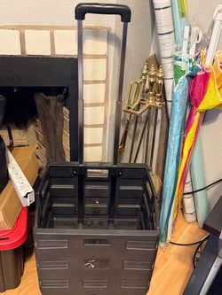 Folding Rolling Cart with Handle