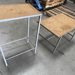 Metal Legs  Wood Table