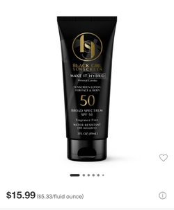 Black Girl Sunscreen 