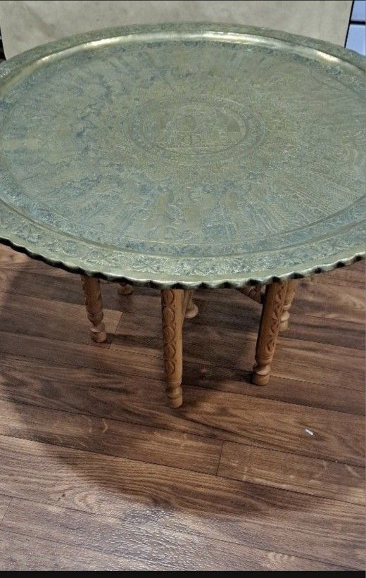 Vintage Brass Table 
