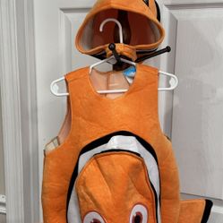 Disney Child Finding Nemo Costume Size 4-6 Yo Just $5