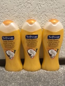Softsoap Coconut Quench Body Wash Lot of 3