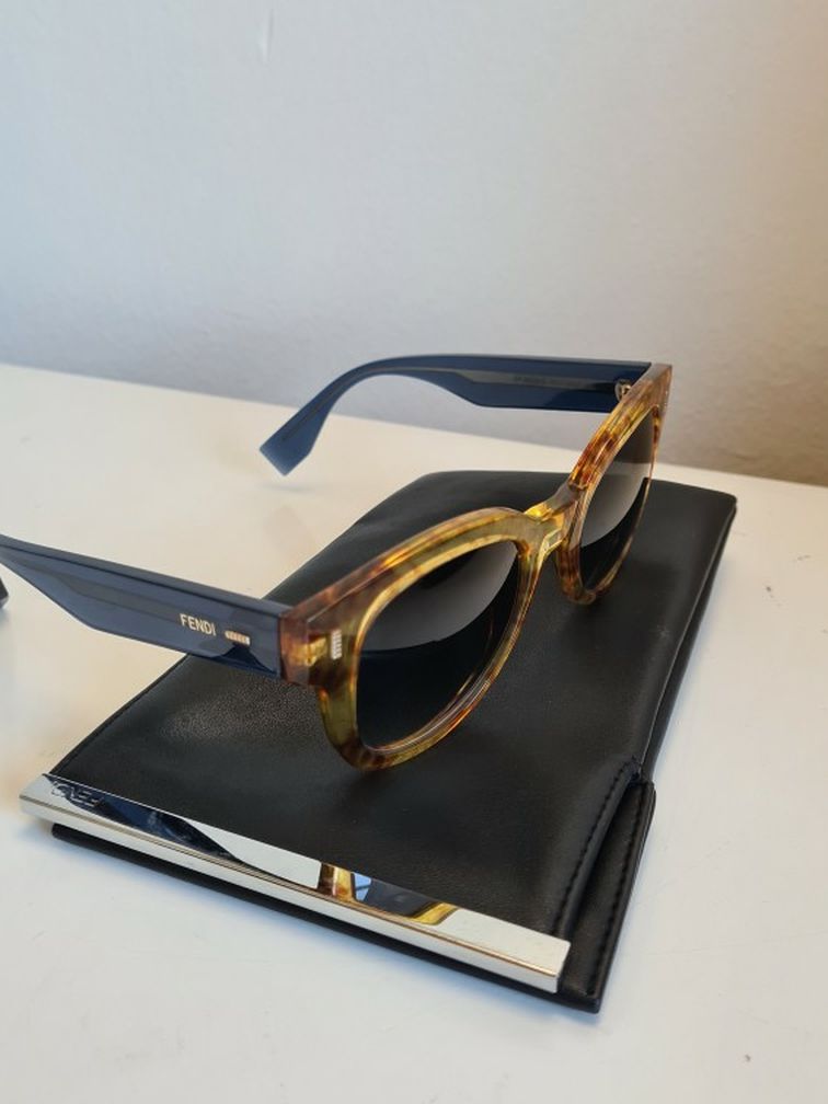 Fendi Amber Gradient Lens Sunglasses