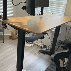 Ergonomic electric standing desk (dual motor) Desc -  55x24 inches