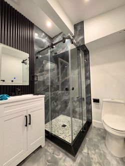 WPB Flo Frameless Doors clear privacy