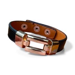 Black Leather Bracelet 