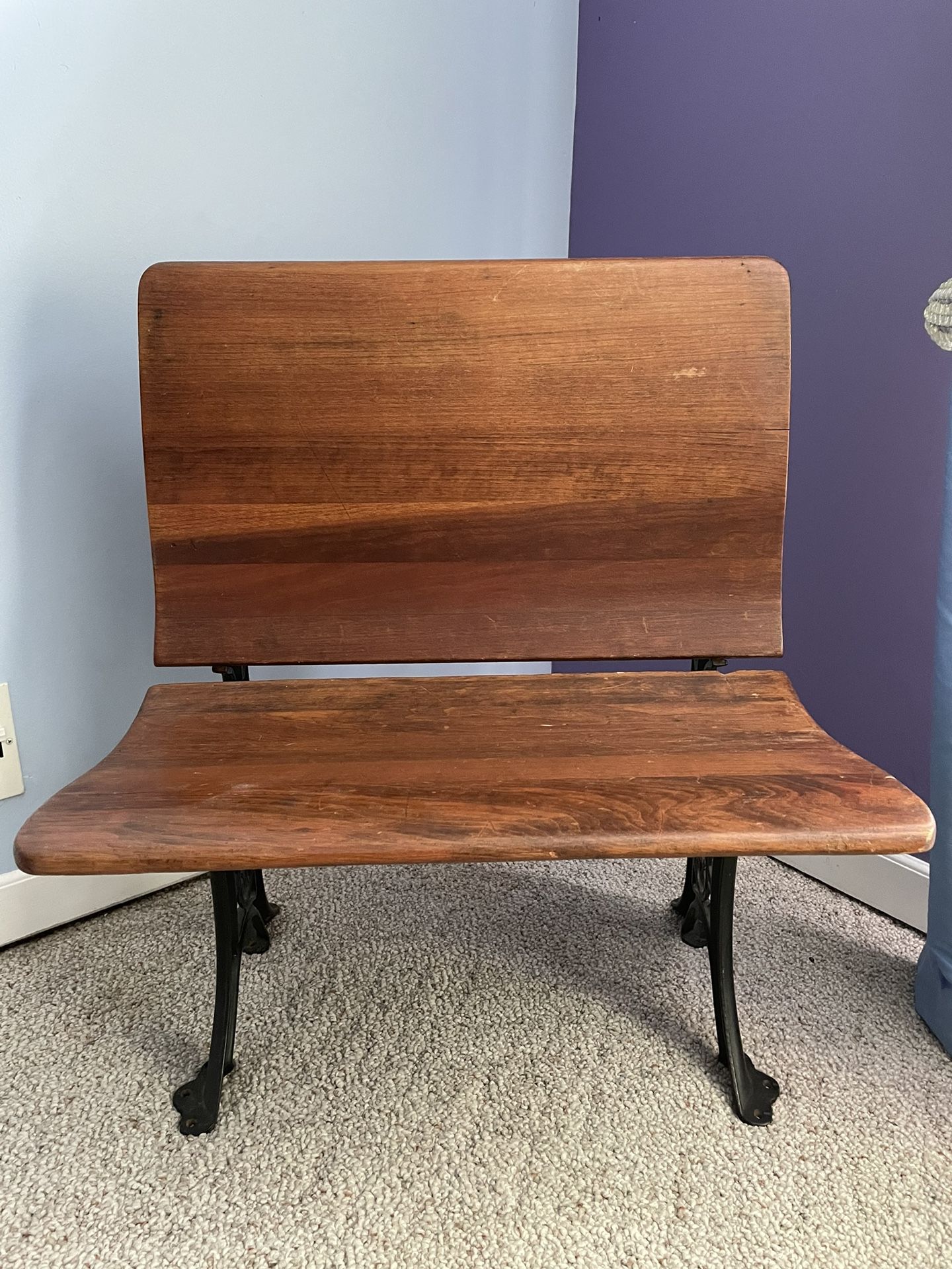 Old School Desk Bench 