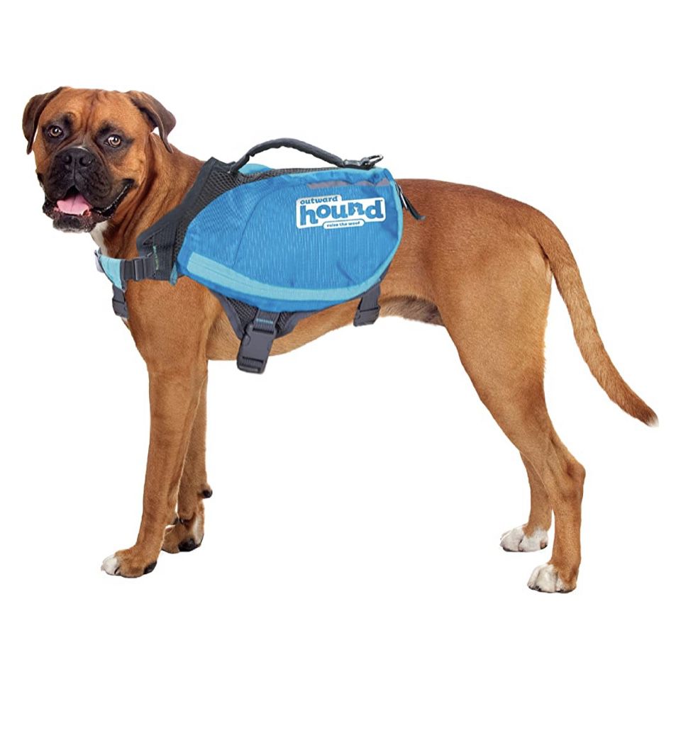 Outward Hound DayPak Blue Dog Saddleback Backpack Large