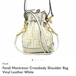 AUTHENTIC FENDI Mon Trésor Leather Bag (Ivory white)