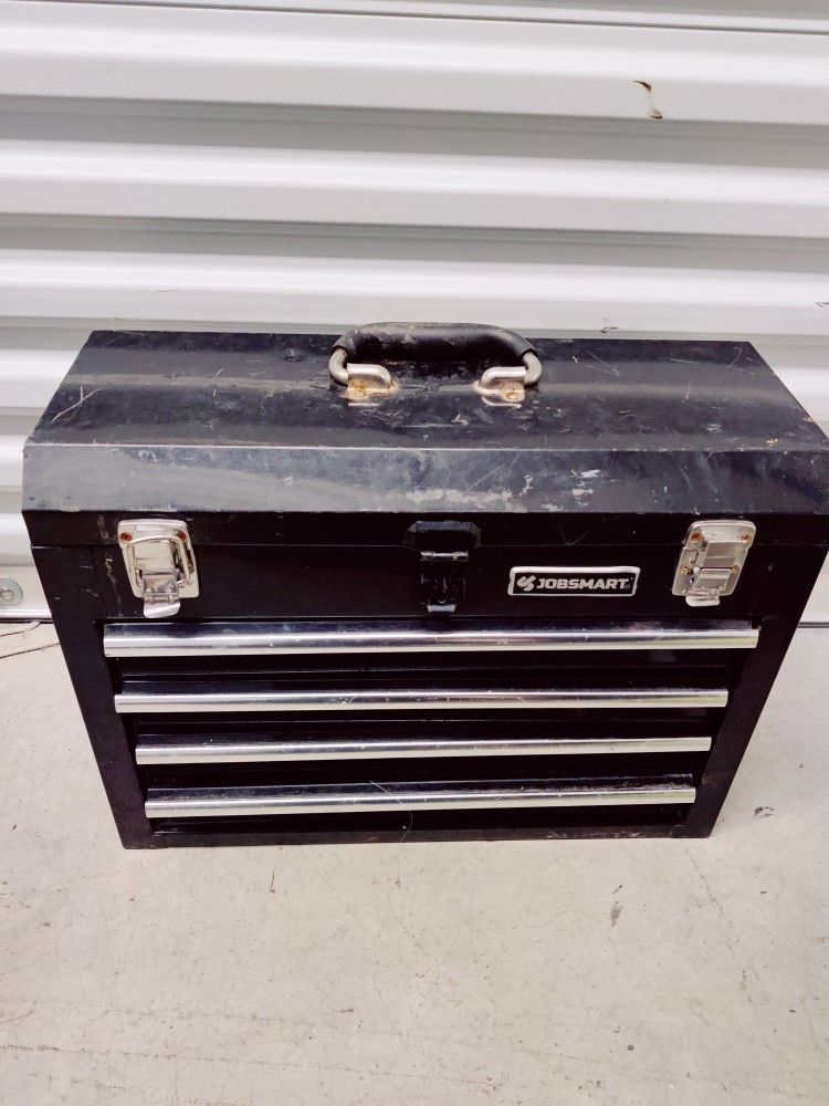 JobSmart 4 Drawer Steel Tool Box 20.5 in. + Tools