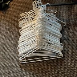 White, Plastic Hangers