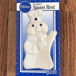 Pillsbury Doughboy Spoon Rest Ceramic 1997 New Vintage 90s