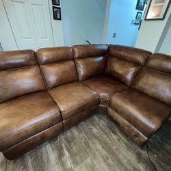 Genuine Leather Couch