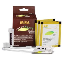Mina ibrow Hair Color Medium Brown|Natural Spot coloring Hair Tinting Powder