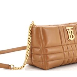 Genuine Burberry Brown Leather Purse - As New