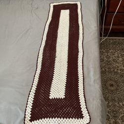 49” x 14”Handmade Crochet Table Runner