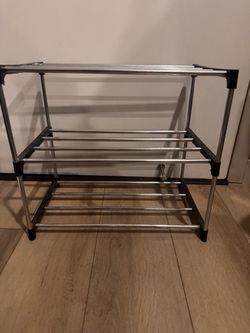 3-Tier Metal Shoe Rack