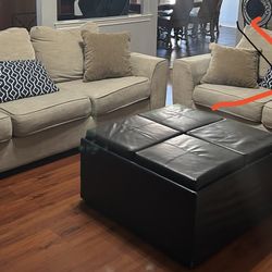 1 Sofa & Ottoman 
