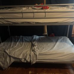 Full Twin Bunk Bed Metal