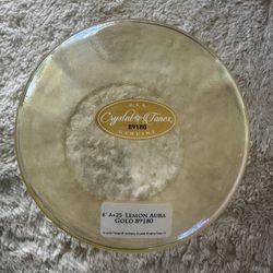 Crystal Tones® 6” Lemon Aura Gold Singing Bowl