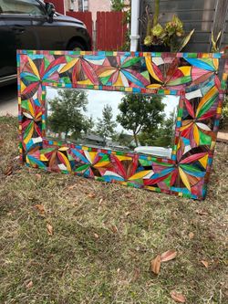 Mosaic Glass with Mirror
