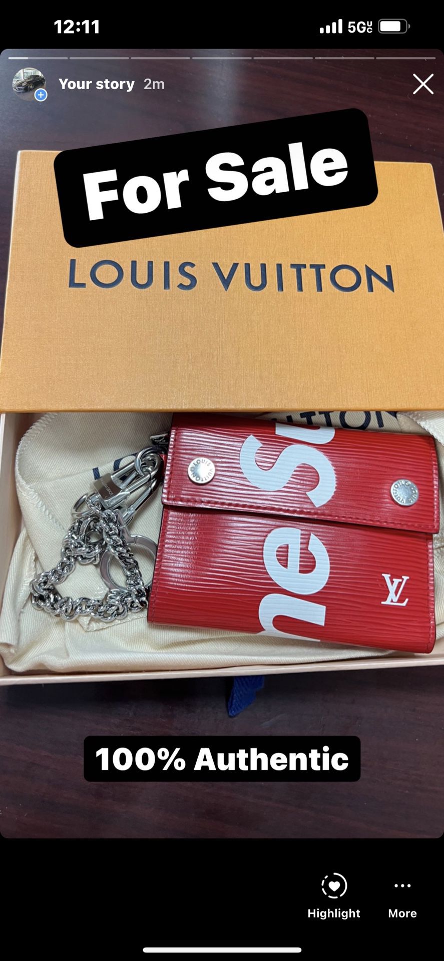 Louis Vuitton x Supreme Chain Wallet