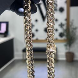 14k Miami Cuban Link Necklace 