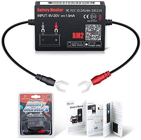 QuckLynks Auto Battery Monitor BM2 Bluetooth 4.0 12V Device Car Battery Tester