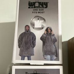 The Wavy Big Hoodie One Size Fits Most Color Grey