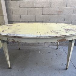Mid Century Oval Table 