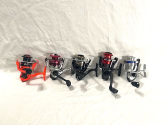 Brand new never used medium action, spinner fishing reels.