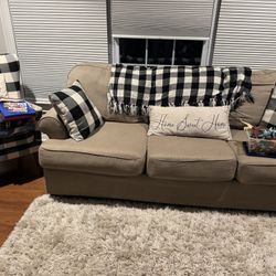 Tan Three Seat Couch