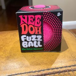NeeDoh Fuzz Ball Orange Schylling The Velvet Squeeze New in Box