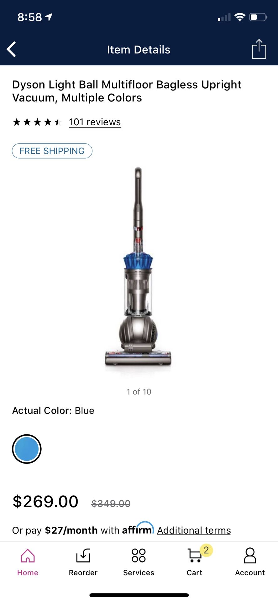 Dyson Lightball Vacuum