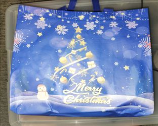 Merry Christmas Reusable Bag,  Approximately 12.5 "