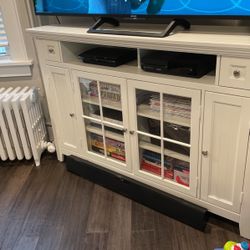Birch Lane 65 Inch Solid Wood Media Storage Console