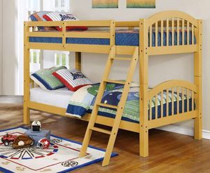 Ryder Yellow Twin over Twin Bunk Bed