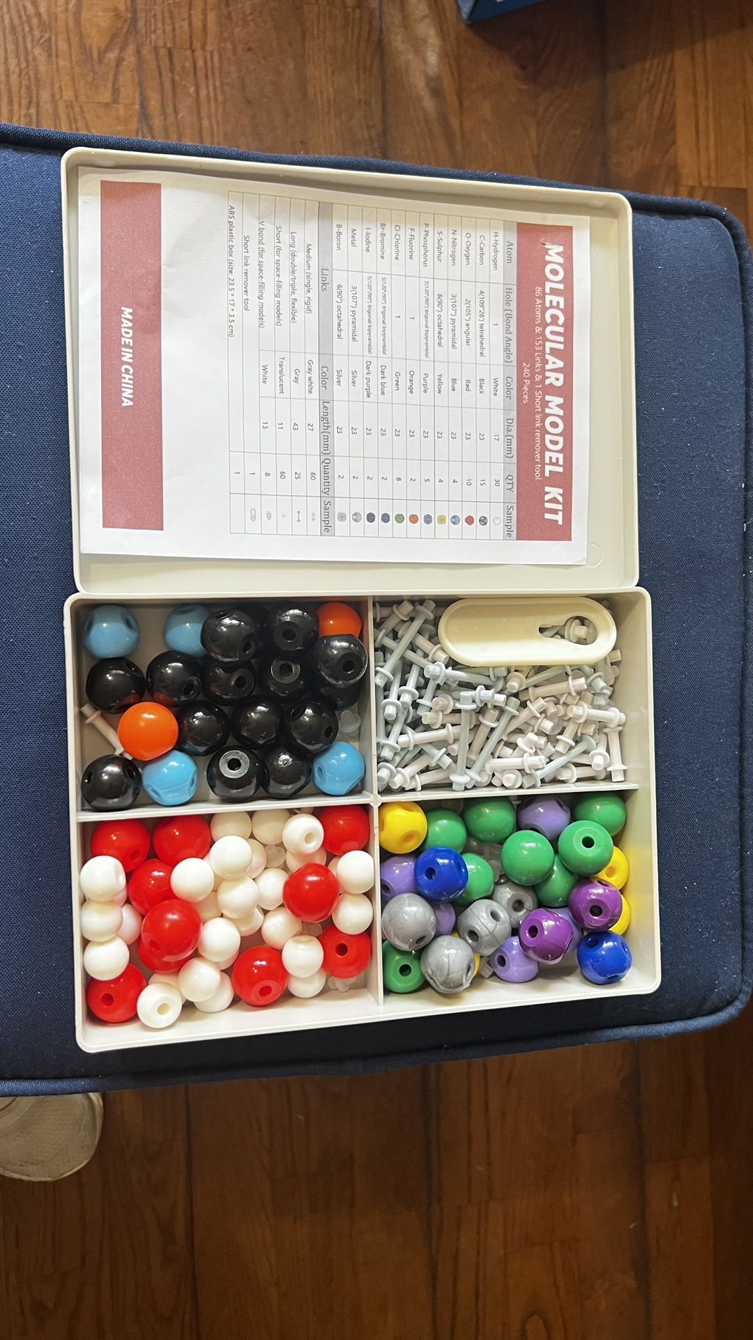 Molecular model kit