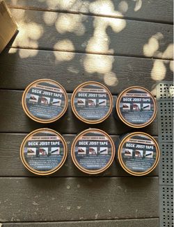 Joist Tape for Decking 2" × 50' - 6 Rolls, Waterproof Tenacious Tape for Joist