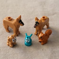 Lego Animals Dog Small Puppy Rabbit Squirtel 