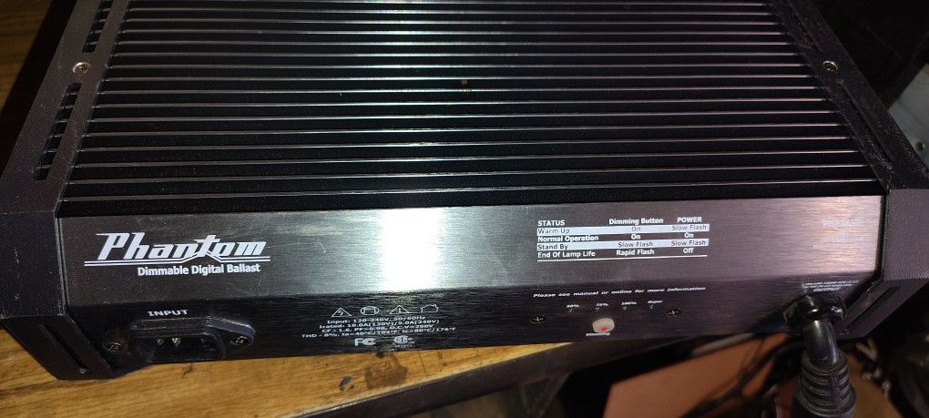Phantom II 1000W 120/240 V Dimmable Hydroponics Ballast for Grow Light