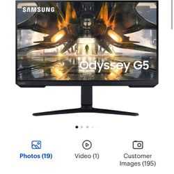 Samsung - Odyssey 27" IPS LED QHD FreeSync Premium & G-Sync Compatible Gaming Monitor with HDR